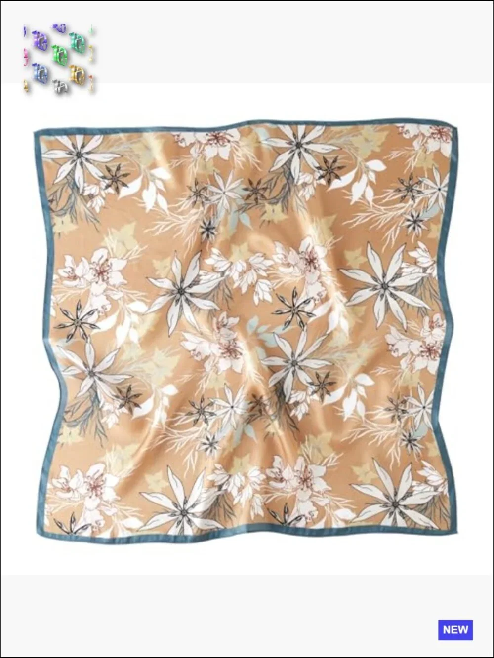Silk Square Scarf 27x27 Neck Scarf Hair Scarf Bandana Headwrap Versatile
